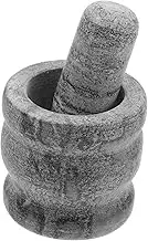 iplusmile Stone Garlic Press Bowl with Pestle Ergonomic Grinding Tool for Garlic Ginger and Spices Convenient Kitchen Essential for Chili and Chinese Condiments