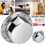 Mechanical Kitchen Timer Stopwatch Countdown Alarm Magnetic Rotate Work Sports