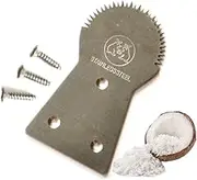 Dolphin Teeth Coconut Grater Shredder Scraper Kitchen Vintage Tools Hand Stainless Steel New Tool Blade Kitchentool Height 3.6 Inch Width 2inch Set 1pc with Screw 3