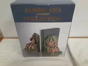 Fly Fishing Bookends Fish Net Hat Basket Desk Book Ends Collectible Brand New