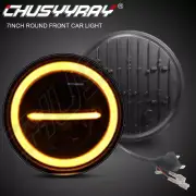 Pair 7" Round LED Headlight Hi/Lo DRL Turn Signal Lamp for Dodge Dart 1964-1976
