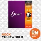Elixir 16152 Acoustic 12-String Guitar Strings Nanoweb Light 10-47 APB-NW-12L