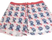 PBR Pabst Blue Ribbon Swim Trunks 3XL 48-50 Board Shorts Red White Blue Beer NEW