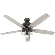 Hunter 60" Churchwell Ceiling Fan w/ LED Light Kit & Pull Chain Rustic SureSpeed