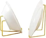 Safe N Sure 13.5cm High Plate and Bowl Stand in Gold