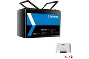 Gentrax 12V 100Ah Lithium Battery + 2* SRNE 20A MPPT Solar Charge Controller