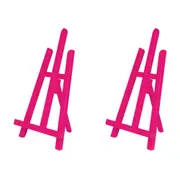 2x Jasart Tabletop Painting Colour Easel Drawing Canvas Holder Stand 29x40cm PNK