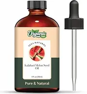 Organic Zing Kalahari Melon Seed (Citrullus Lanatus) Oil | Pure & Natural Carrier Oil for Skincare, Hair Care & Massage - 118ml/3.99fl oz