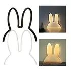 Cute Night Light USB Powered Light Bar Dimmable LED Bunny Lamp for
