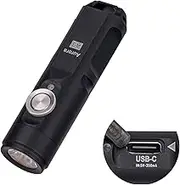 RovyVon Aurora A3 EDC Keychain Flashlight, 650 Lumens Super Bright Mini Handheld Flashlight, Powered by USB Rechargeable Built-in Battery for Camping, Outdoors, Everyday Carry