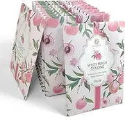 White Peach & Oolong Scented Sachets - 12 Pack, Long-Lasting Home Fragrance Sachet Bags, Large Fresh-Scented Packets, Scented Sachets for Drawer and Closet