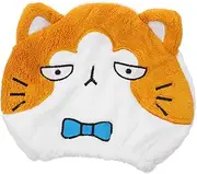 FOYTOKI Cute Animal Print Hair Bonnet Quick Dry Hair Drying Cap Coral Fleece for Daily Use Hotel Travel Bathing Makeup Face Washing