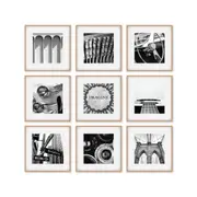 Cooper & Co. Pack Of 9 Square Frame Oak