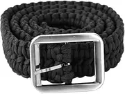 ICRPSTU 500lbs Pulling Force Paracord Belt, Handmade Survival Rope Belt For Camping, Hiking, Hunting, Boating, Lightweight and, Store and Carry, #816