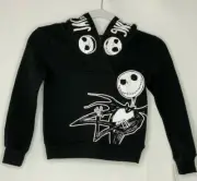 Disney Jack Skelton Hoodie Nightmare Before Christmas Pullover Girls Sz XS 4/5
