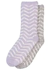 Bed Sock 2 Pack Marshmallow