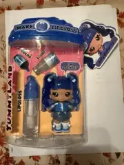 Yummieland Lipgloss & Scented 4" Doll Rory Blueberry Keychain DIY Blue
