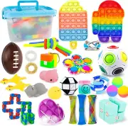 Sensory Fidget Toys Set for Boys Girls, Kids Toys Fidget Toy Pack Storage Box