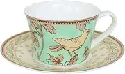 Coffee Cup Teacup,Vintage Bone China Tea Cup, Floral Coffee Teacup,Coffee Mug European Style Garden Style Bone China Coffee Cup Black Tea Cup Set Mug is Suitable for Restaurants and Hotels Tea Cup