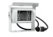 4PIN White Heavy Duty 12-24V CCD IR Colour Reversing Camera Caravan Truck Bus RV
