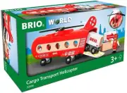 Brio World 33886 Cargo Helicopter 8 pieces Vehicle Toy Wooden Train Toy New