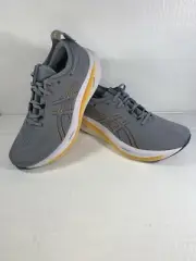 Size 10 - ASICS Gel-Nimbus 26 (Gray/Orange) Men's Running Shoes