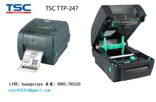 TSC TTP-247 203dpi 條碼機 標籤機 貼紙列印機 TTP345 TTP-244PRO 熱轉式 傳訊有優惠