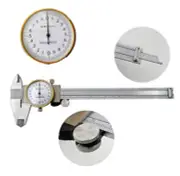 Stainless Steel Vernier Caliper, Shockproof Metric Measuring Tool, Dial...