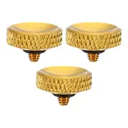 Camera Shutter Button 3pcs Shutter Release Button Carved, Golden