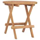 Solid Wood Teak Folding Garden Table Picnic Foldable Table Round/Square vidaXL