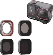 Waterproof Lens Filters for Insta360 AcePro2 Camera ND Light Reduction CPL Polarising UV Lens High-Definition Imaging Fog-Resistant Scratch Drop Proof Official Accessory (ND8/16/32/64)