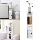 80 CM Bathroom Toilet Storage Cabinet Laundry Cupboard Standing Corner Shelf AU