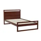 NNEDSZ Bed Frame King Single Size Wooden Walnut WITTON