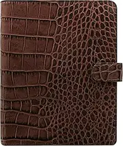 Filofax A5 Classic Croc Organiser - Chestnut