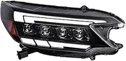 Headlight Assembly Compatible With CRV 2012-2014 LED DRL LED Dual Beam Lens LED Sequential Turn Signal