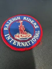 ! VINTAGE OLD SCHOOL Raleigh Bicycle Bike "Raleigh Riders International" Patch