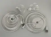 2 Pk 20FT Extension Cable Usb to Micro USB Durable Charging &Data Sync.new