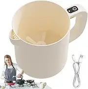 Rice Washer - Electric Beater Rice Cleaner Bowl | 1 L Mixing Bowl Portable Filter Machine, Baking Tools Kitchen Gadgets for Cooking Baking Blending Cleaning