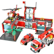 NNEOBA Fire Station Building Blocks Set for Kids (756pcs)