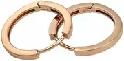[Poetic Dove] 18k Yellow Rose Gold Silver Huggie Hoop Square Sleeper Earrings Non-allergenic