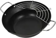 BIUDECO 1 PC Mini Non Stick Tempura Deep Fryer Pot Frying Pan for Induction Cookers Easy to Clean Kitchen Appliance for Housewarming