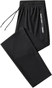 [Generic] Men's Athletic Running Pants Lightweight Casual Gym Workout Tapered Joggers Breathable Active Hiking Pants Pockets