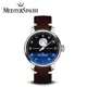 『MeisterSinger 明斯特單指針』ST982 月相鏡 夜光幕夜蘭二代 自動上鍊 男/女錶 43mm