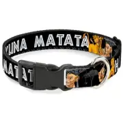 Plastic Clip Collar - Lion King Simba & Nala HAKUNA MATATA - 1/2" Wide - Fits...