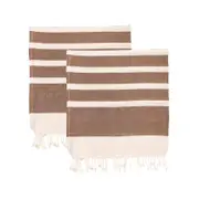 Nicola Spring Turkish Cotton Towel Set - Mocha - Pack Of 2