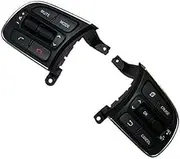 Pexorin Car Cruise Control Button, for Kia, K5 2016 2017 2018 96720-D9010 Car Multifunction Steering Wheel Cruise Button Audio Volume Adjustment Switch Button Switch Car Steering Wheel Switch Kit(BLAC