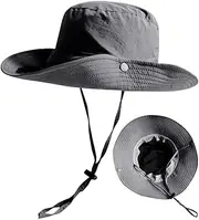 [KUYYFDS] Sun Hats for Men Fishing Hat Boonie Hat Mens Wide Brim Hat Outdoor UPF 50+ Waterproof Boonie Hat for Summer Fishing Hiking