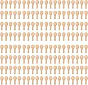 Short Handle 100 Packets of Small Wooden Spoon, Perfect for Small Jars of Jam, Spices, Condiments, Seasonings, Sugar