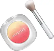 Amagogo Makeup Blush, Face Makeup, Facial Beauty, Cosmetic Cheek Powder with Blush Brush, Cosmetic Makeup Blush for Travel Office