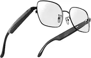 Bluetooth 5.4 Audio Smart Glasses,With Open-Ear Speakers, 8H Playback, Adaptive Photochromic Auto-Dimming Lenses,UV400 Protection, Anti Glare,Glasses for men & for women (Unisex Black)